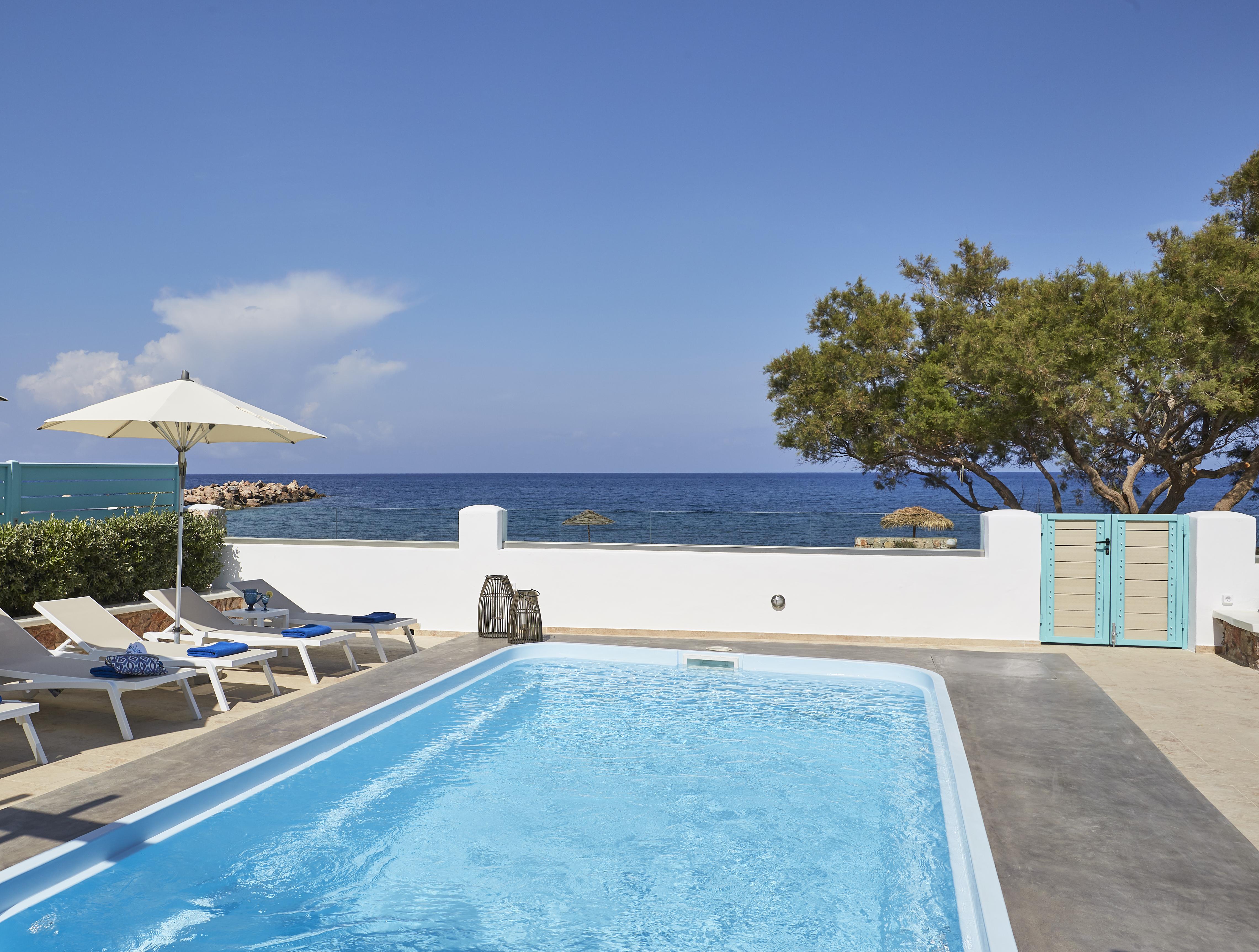 Almyriki Beach Villa Monolithos Eksteriør bilde