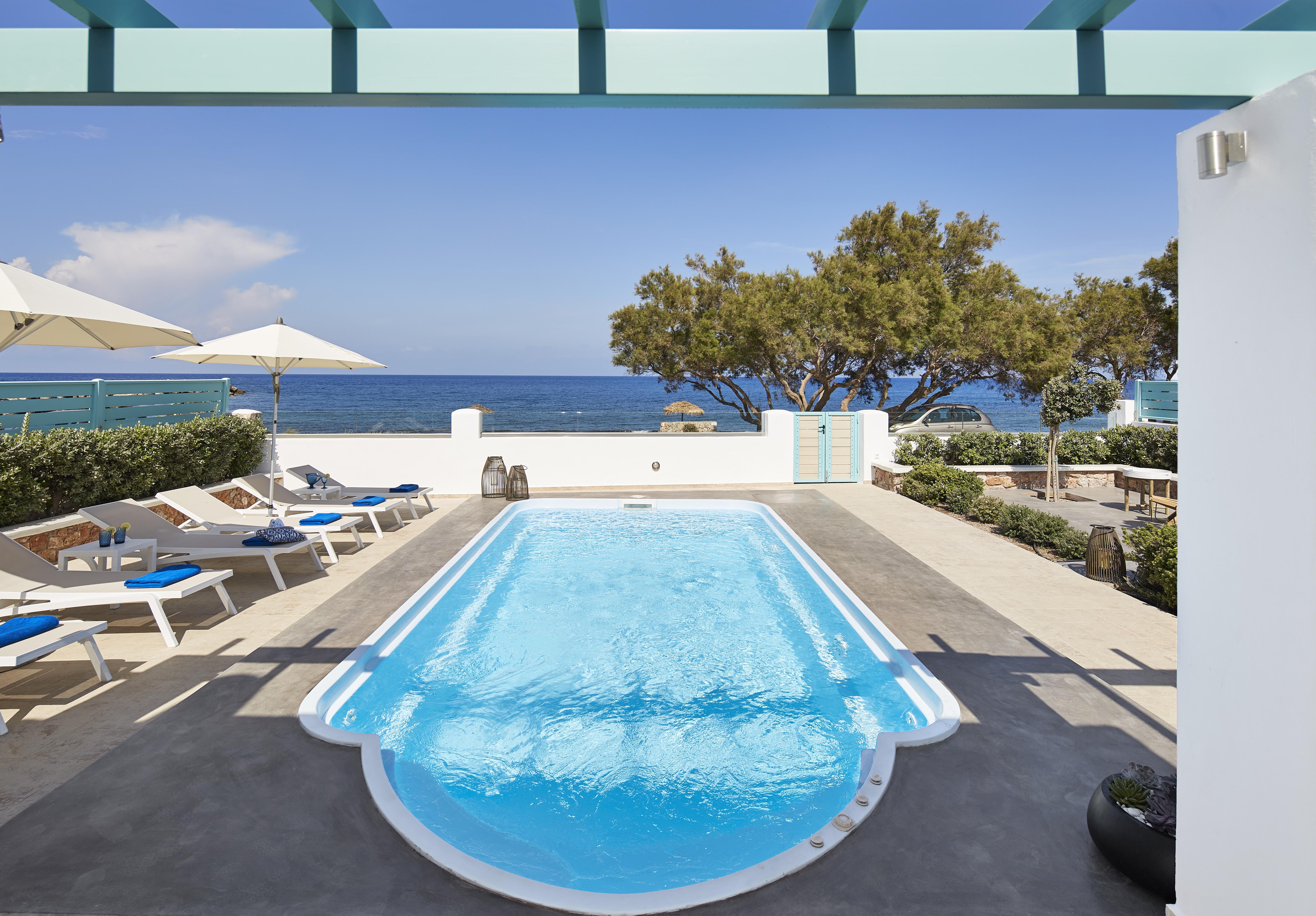 Almyriki Beach Villa Monolithos Eksteriør bilde